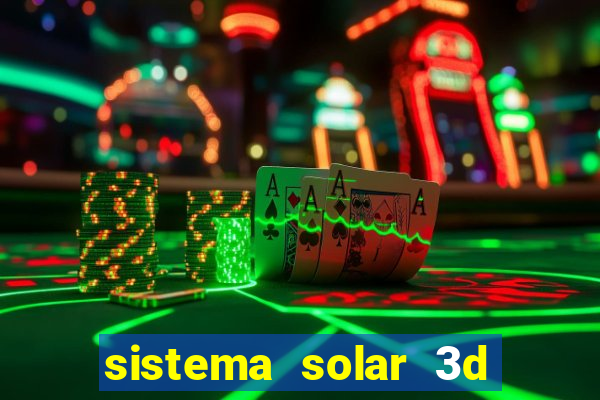 sistema solar 3d em movimento